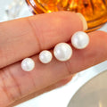 Foxi 18K Gold Plated High Quality Elegant Vintage Baroque Pearl Jewelry Ear Stud Pearl Earrings MegaBDM