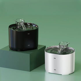 Intelligent Eco-Friendly Portable Plastic Pet Water Fountain 2 in 1 Large Capacity Cat Water Dispenser