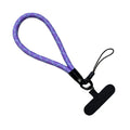 Universal Sliding D-ring Mobile Phone with Mobile Phone Lanyard Patch Rope Shape Metal Clip Mobile Phone Lanyard Short Label