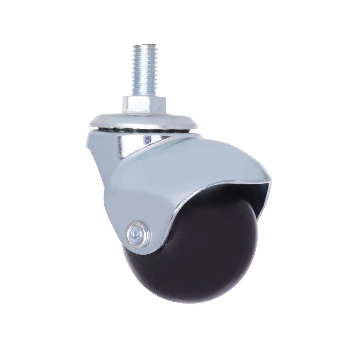 M8 Threaded Zinc Coated 2 Inch Ball Caster Light Duty Modern Furniture Outdoor Dining Gym Warehouse Bathroom