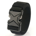 2025 New Custom Quick Release Alloy Buckle Casual Men's 38mm Stretch Strap Outdoor Tactical Belt