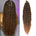 AliLeader 30 Inch Long Ocean Wave Crochet Hair Synthetic Deep Ripple Curly Twist Braiding Hair for Women