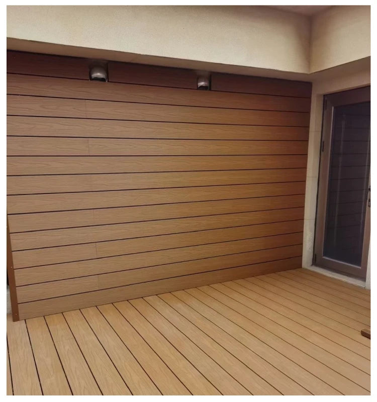 Modern WPC Co-extrusion Eco-friendly Weather Resistant Wall Cladding Panels Exterior Wood Cladding Outdoor Walls Roofs 20-25
