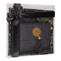 Black Yaseen Velvet Gift Set Islamic Black Prayer Mat with Arabic Surahs Tasbih & Quran Kareem for Muslim Eid Celebration Gifts