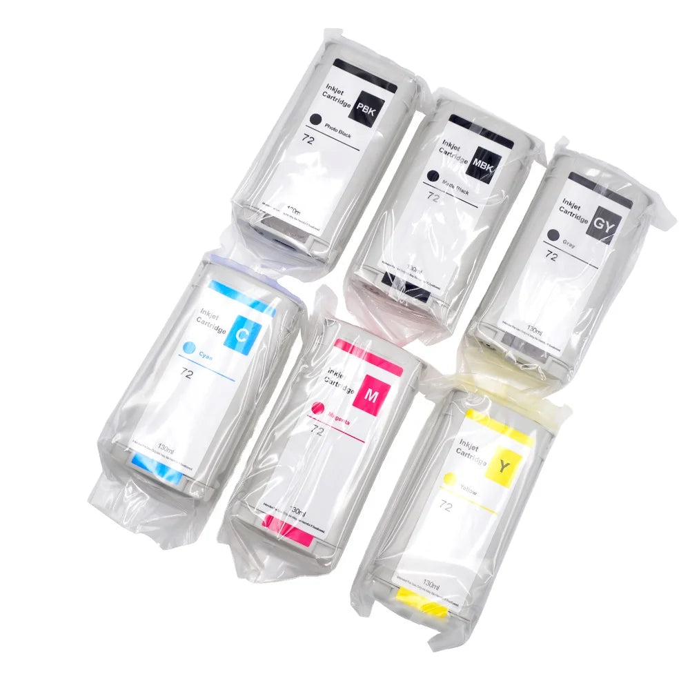 Tatrix for HP72 C9403A C9370A C9371A C9372A C9373A C9374A Compatible Color Ink Cartridge 72 for HP Designjet T1200 T1300