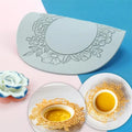 Food Grade Silicone Fondant Baking Mold Deformation Easy Release No Odor Reused Baking Multifunctional Round Crown Lace Cushion