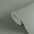 Made in Germany - Plain Wallpaper rolls Colour Green - Non Woven Vinyl - Factory Wallpaper Textile Structure - 1005 x 053 m