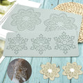 3D Snow Flower Hollow Candy Silicone Mold Lace Pattern Sugar Craft Cake Decoration Baking Gummy for Cakes Chocolate Cupcake Top