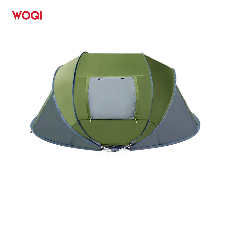 WOQI Upgraded Ultralight Tent 20D Nylon Double Layers Aluminum Pole Outdoor Winter Opblaasbare Camping  House Tent Cot