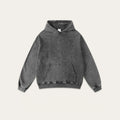 Autumn Winter American Heavyweight 420GSM Retro Streetwear Oversized Hoodie for Men Distressed Wax-Dye Couple Hooded Sweatshirt