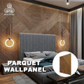 MUMU Decoration Unique Design Intricate Patterns  Accent Wall Room Wainscoting Fluted Indoor Wooden Panel