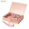 Customized Logo Rigid Cardboard Folding Gift Box Recyclable Magnetic Packaging Paper Box with Ribbon
