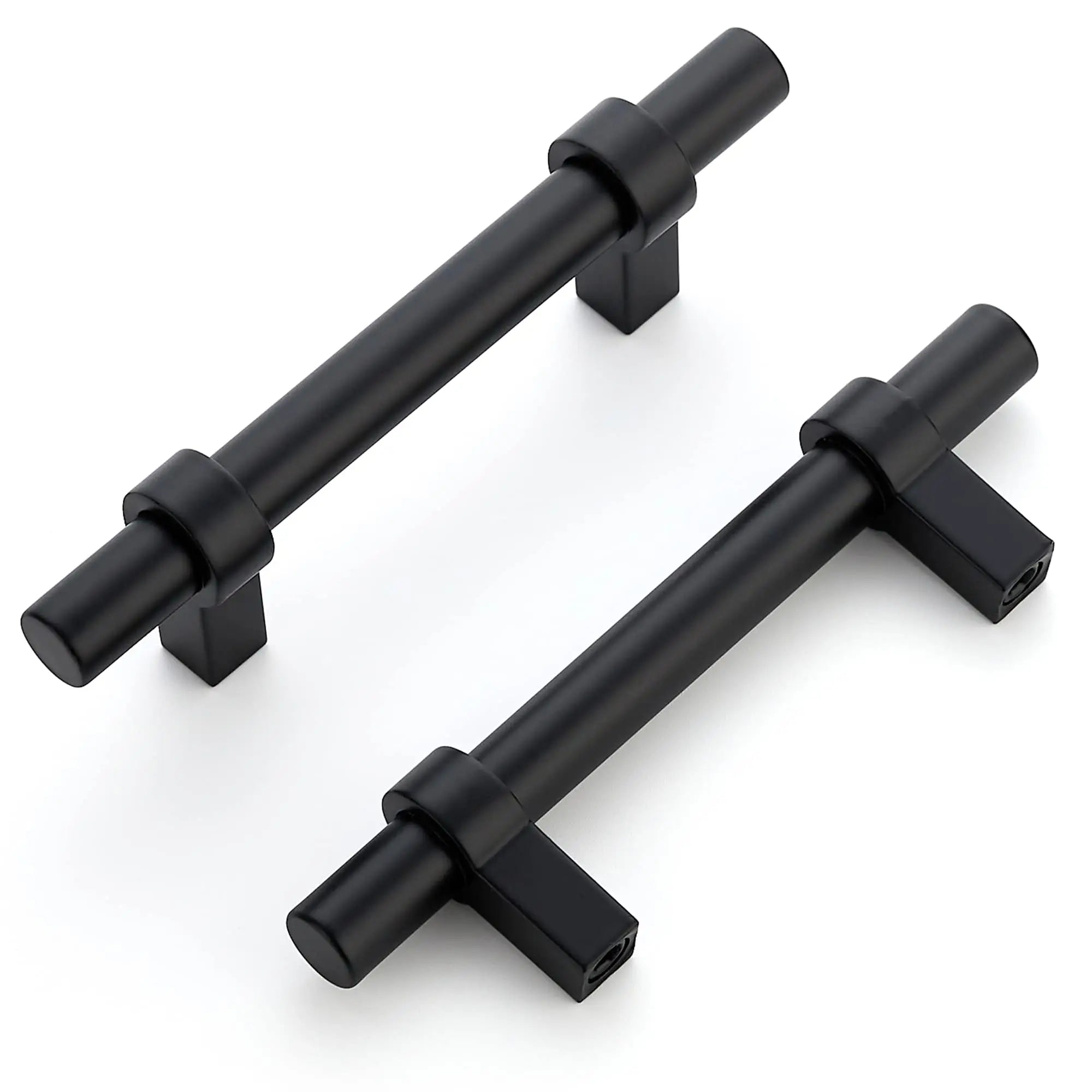 High Quality Furniture Popular Drawer Hardware Metal Handle  Black  Nickel Wire Drawing Pulls Handle Furniture Bedroom Pulls