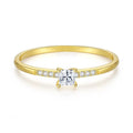 Factory Direct Sales 925 Sterling Silver Jewelry Custom Zircon 18k Glod Pave Diamond Stacking Moissanite Lab Grown Wedding Rings