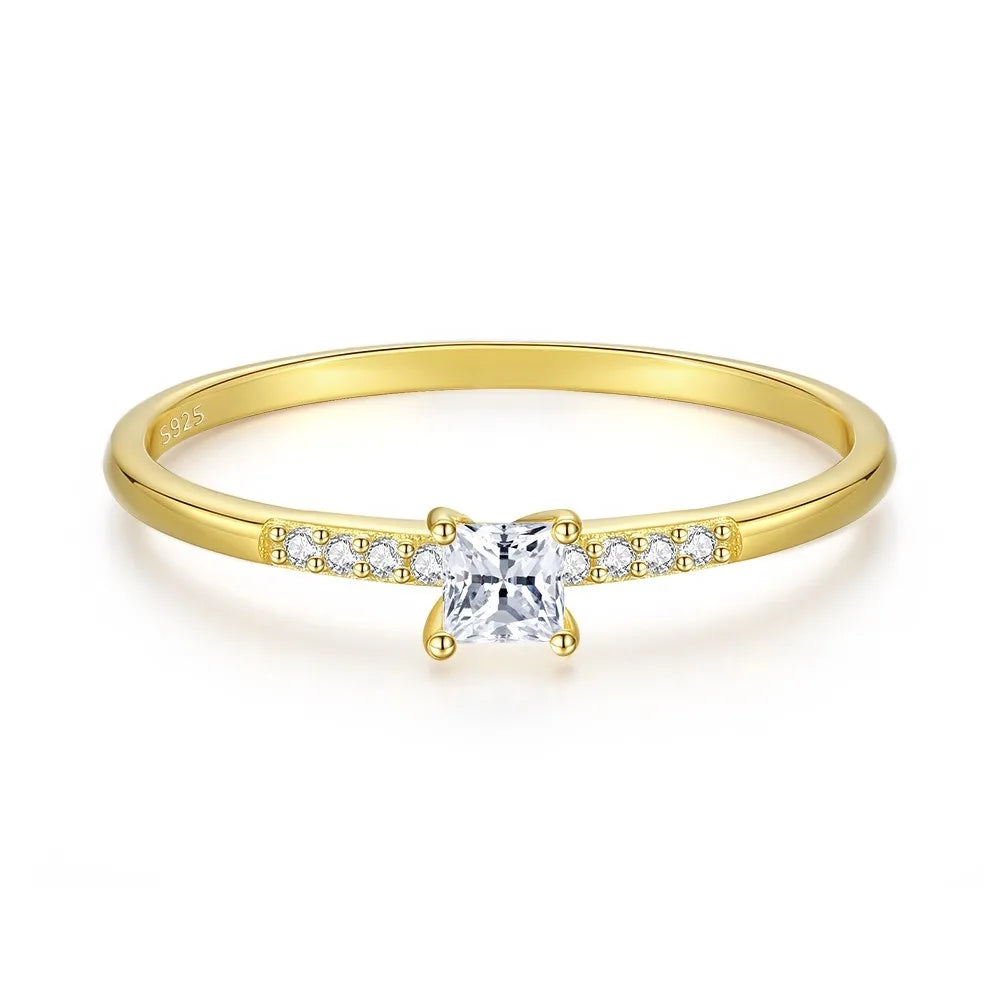 Factory Direct Sales 925 Sterling Silver Jewelry Custom Zircon 18k Glod Pave Diamond Stacking Moissanite Lab Grown Wedding Rings