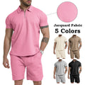 Out Sale Wholesale Custom Logo 2 Piece Sport Polo Shirt With Zipper Men's T-shirt Suit Men's T-shirt and Shorts Set