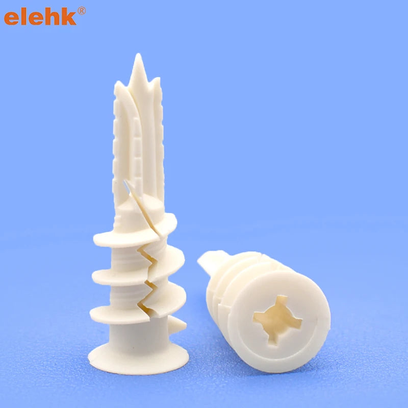 Elehk Nylon 13*40mm Manufacturer Drywall Anchors Wall Plugs Self-Drilling 500PCS/bag