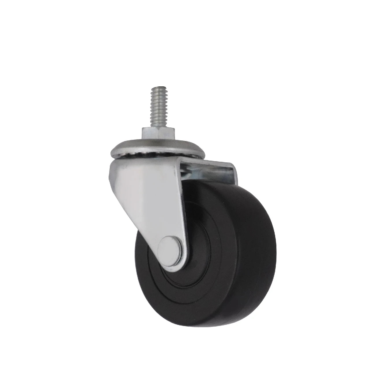 1/4 Inch Threaded Stem 2-Inch Hard PVC Wheels for Outdoor Furniture Trolley Cart Living Room Bathroom Kitchen Warehouse Gym