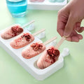 4 Cavity Silicone Popsicle Creative Mold Ice Cream Mold Safety Jelly Mold Kitchen Stuff Kitchen Accessaries