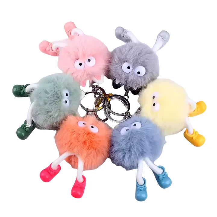HOT Kawaii Plush Elf Anime Keychain for Women Fashion Cute Backpack Pendant Accessories Car Key Chains Lovers Gift Jewelry New