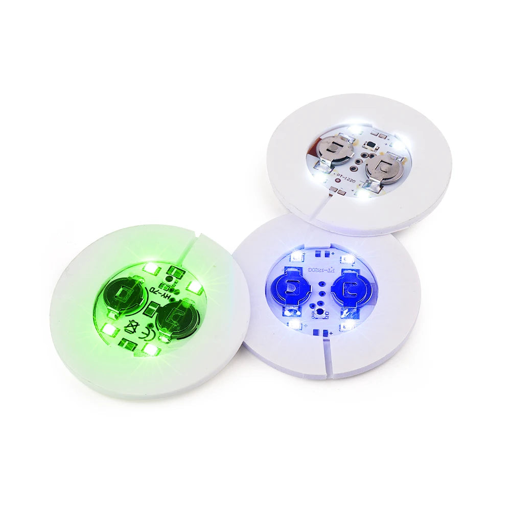 LED Bottle Stickers Coasters Home Drink Light Liquor Presenter Ramadan Graduation Party Supplies Eco-friendly Customizable