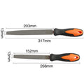 Boasta Flat File with Handle 203mm 152mm Metal Wood Plastic Shaping and Finishing Tool for Jewelry Craft and DIY