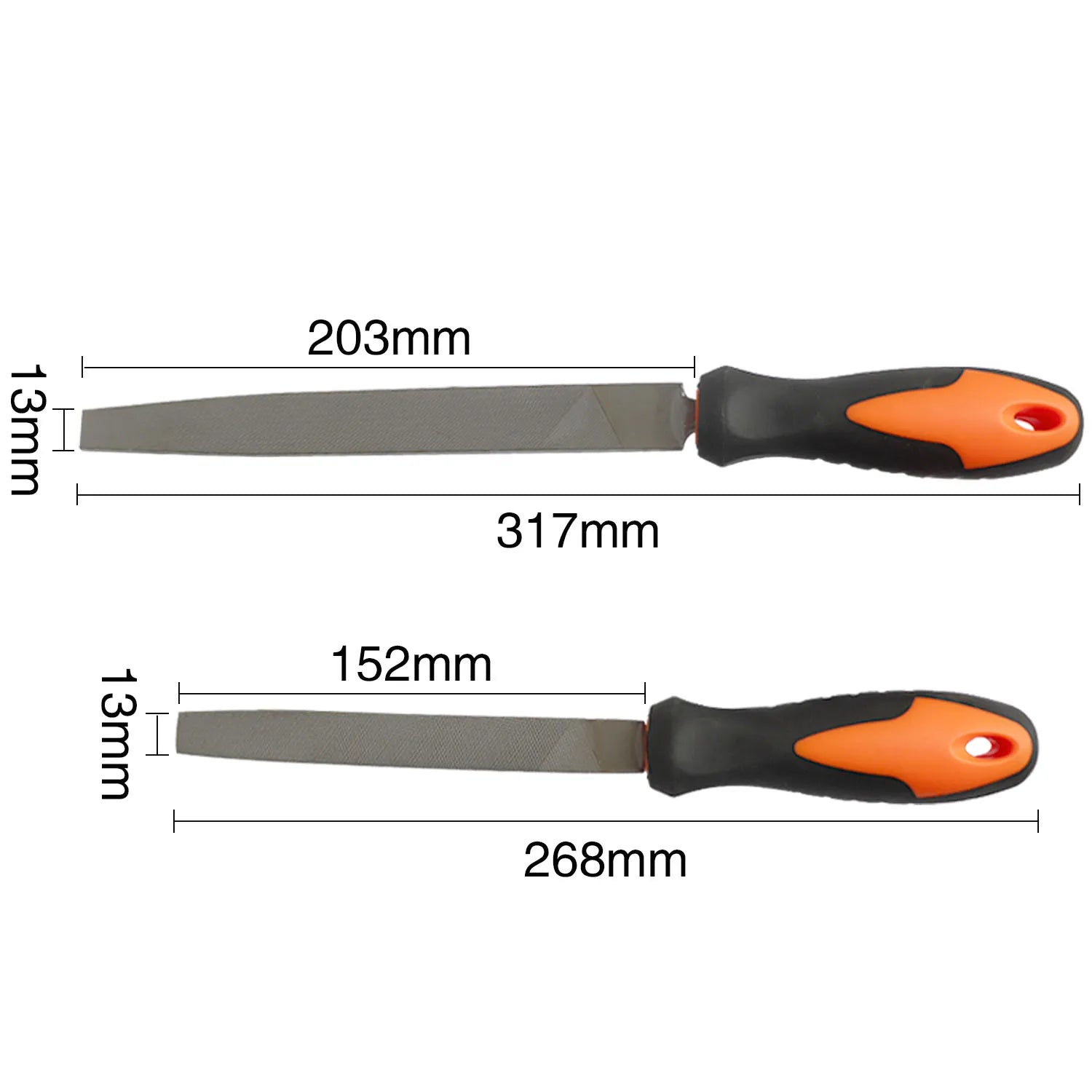 Boasta Flat File with Handle 203mm 152mm Metal Wood Plastic Shaping and Finishing Tool for Jewelry Craft and DIY