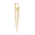 CANNER 2023 New Trend S925 Sterling Silver Classic Earrings Long Tassel Chain Hoop Earrings Party Gift for Women Girls
