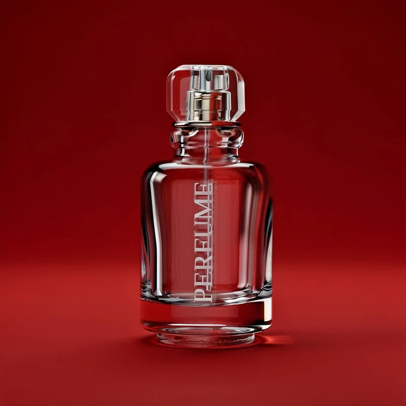 Oem Odm Elegant Round Cylindrical 25ml Matte Clear Perfume Bottle Without Lid Box