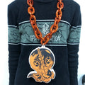 Large Size Necklace Customize Necklace Teams Loge Oversized Foam Sport Fan Gold Chains for Football Fans