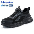 LAnoudun Sports Series Men's Anti-Puncture Work Shoes Fashion Safety Shoes for Spring and Autumn MegaBDM