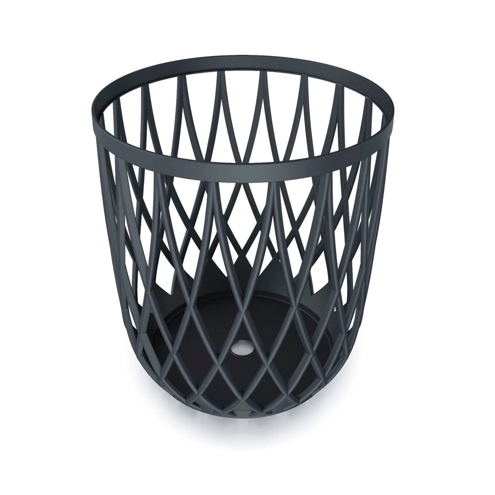 Prosperplast Uniqubo 35L Multifunctional Basket in Anthracite Plastic 39 (length) x 39 (width) x 40 (height) cm