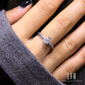 Wedding Rings Gold 18k Couple Gold Rings for Women Zircon 18k White Gold Ring