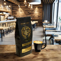 AT PACK Low MOQ Custom Logo 12oz 5lb 250g 1KG Side Gusset Coffee Bag Matte Finish Gold Foil Tin Tie Coffee Bean Packaging Bags MegaBDM