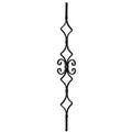 Wrought Iron Elements Straight Elements for Gate Fence Railing Handrail Balustrade