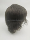 Full PU Skin Base Woman Topper 8*10 Premium 100% Real Human Hair for Loss Hair Woman in Stock
