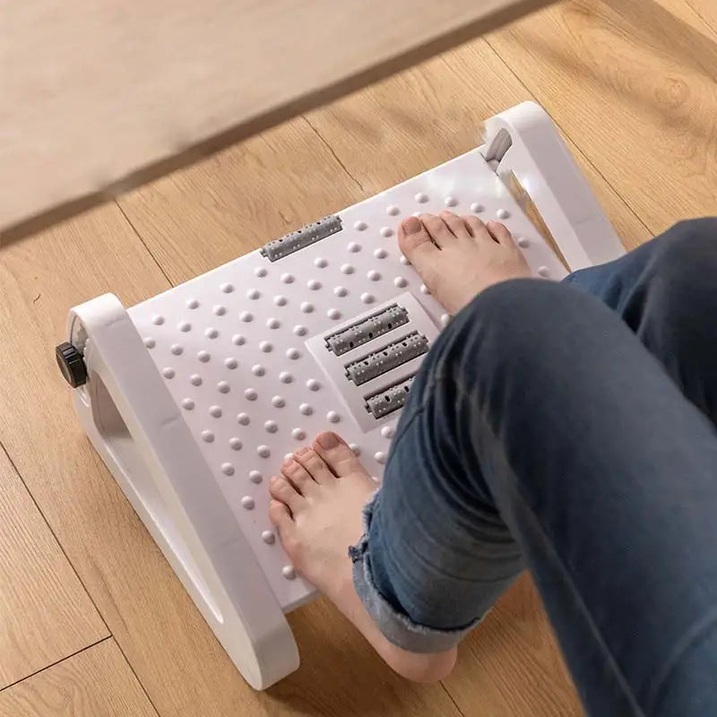 Adjustable Foot Rest Under Desk Foot Stool with Massage Function Office Chair FootRest Ergonomic Foot Stool