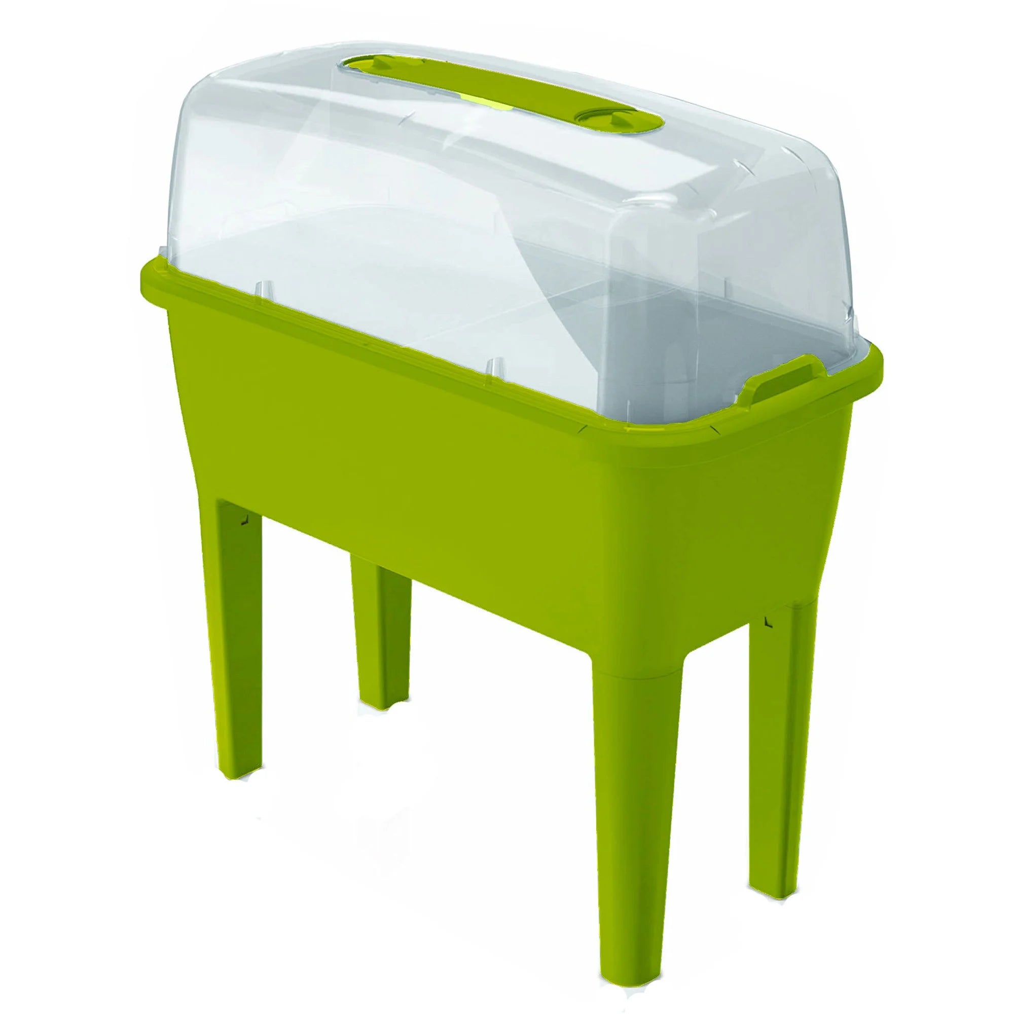 Urban garden with 52-liter polypropylene greenhouse 77 x 38 x 82 cm pistachio color