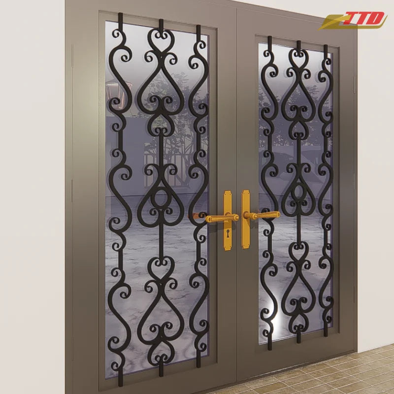 Secure and Beautify Your Home with Artistic Wrought Iron Main Doors Timeless Designs for Luxury and Long-Lasting Protection