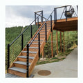 YL METAL New Design SS316 Black Cable Railing Post Side Mounted for Balcony Railing System