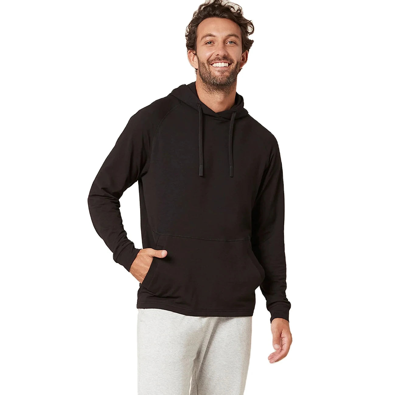 Men's Casual Solid Pullover Hoodie Winter Cotton Polyester Fleece Fabric Custom Logo Design Loose Shoulder 100% Cotton Hooded