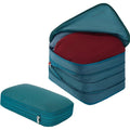 Large Capacity Double Layer Nylon Storage Organizer Set Fashionable Travel Compression Storage Bag Zipper Closure Custom Pattern