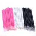 Long Tips Mini Eyelash Eyebrow Stick Swab Disposable Micro Fiber Applicators Cotton Swab for Extension and Makeup Application MegaBDM