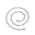 Wholesale Fashion Bling Bling Jewelry Men Chain Hip Hop Cheap Heart Tennis Necklace
