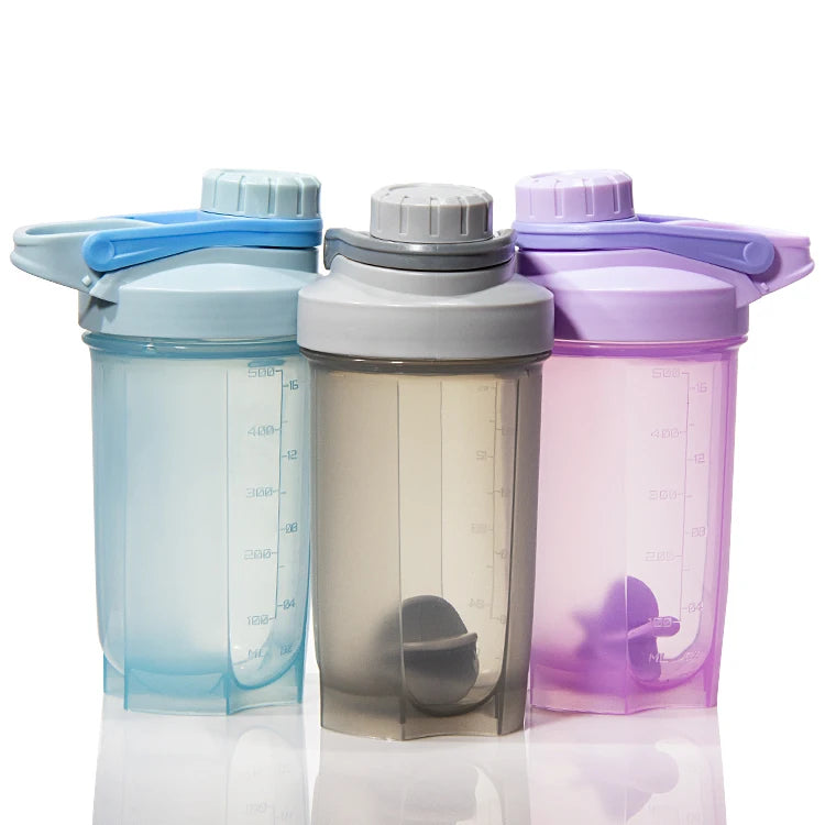 Wholesale  Sport Plastic Cup  600 ml Shake Cup Logo Custom  Gym Protein Shaker Bottle