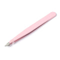 Private Label Stainless Steel Eyebrow Tweezers Slanted Tip Custom Logo Reusable Eco-Friendly Lightweight OEM Accepted Eyebrow