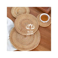TRENDING NOW Rattan Placemat From Blue Lotus in Vietnam for Home & Restaurant Decoration Artisanal Design & Chic Table Setting
