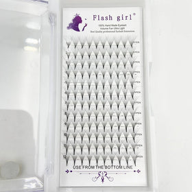 Private Label Premade Fans Eyelash Extensions Silk Matte Premade Fans 0.05/0.07mm Thickness 10D Long Thin Stem Premade Fans