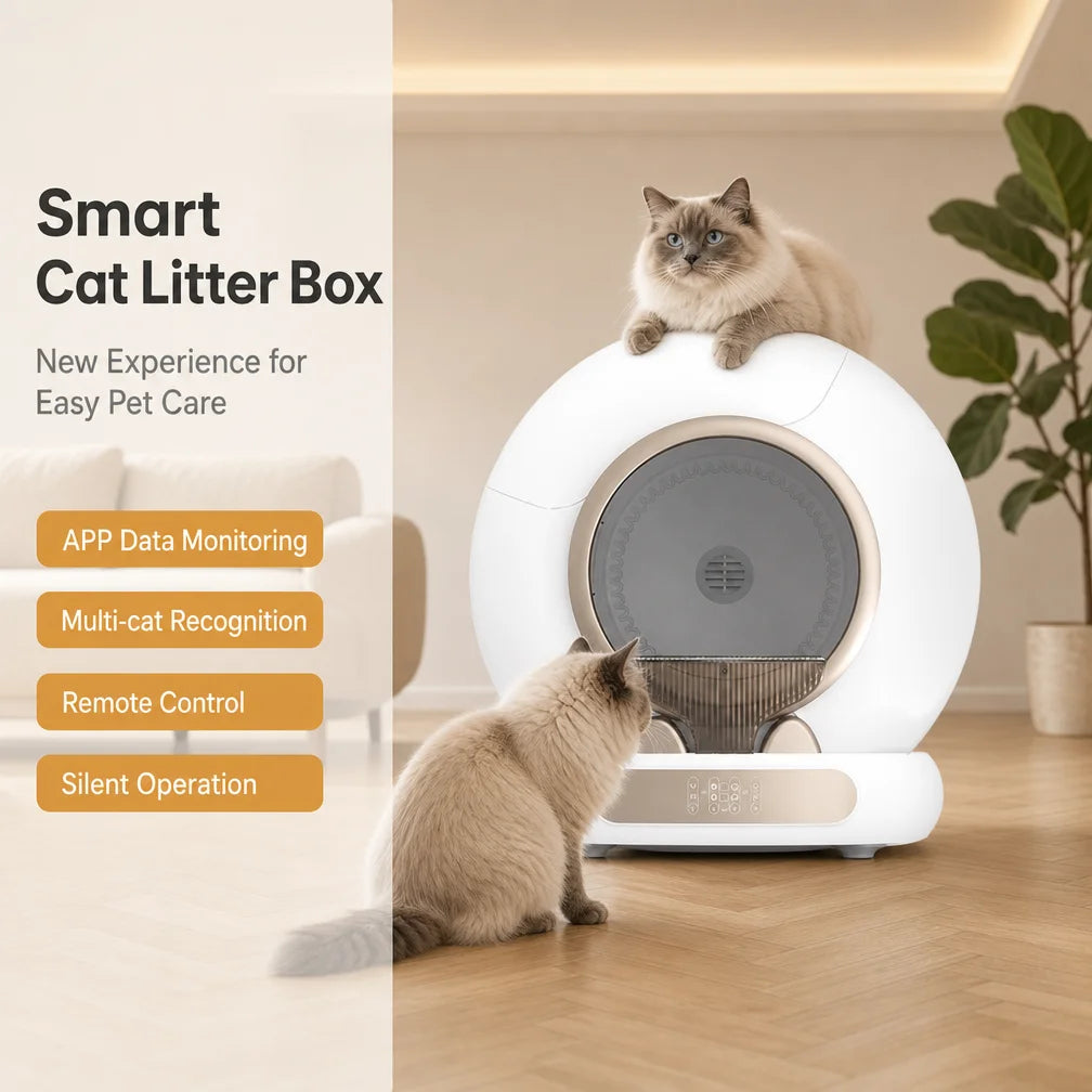 Automatic Self-Cleaning Cat Litter Box Smart APP Control Large Capacity Auto Cat MegaBDM