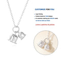 DY912 Exquisite Lily of the Valley Pendant Necklace for Women Cute Elegant 925 Sterling Silver Flower Necklaces Lady Gift
